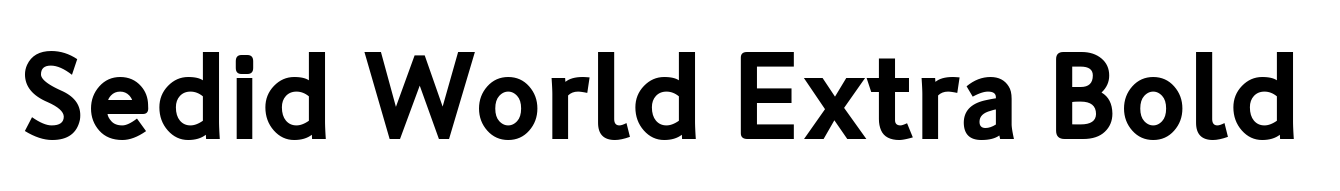Sedid World Extra Bold